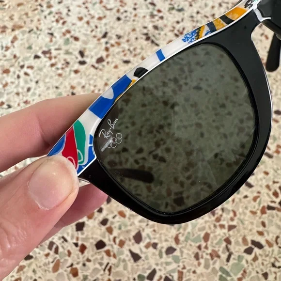 Vintage Rare Ray-Ban Wayfarer Olympics 92 Sunglasses RAY-BAN B&L U.S.A WAYFARER II BARCELONA 1992 OLYMPIC GAMES  main image 4
